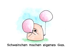 Schweinchen machen eigenes Gas
