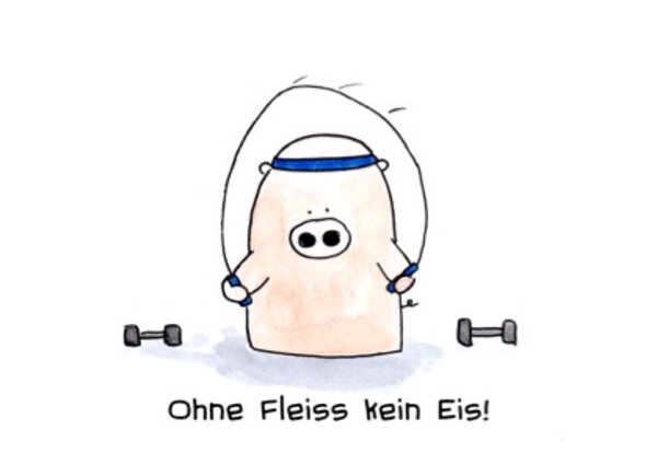 Ohne Fleiss kein Eis