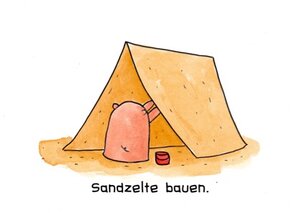 Sandzelte bauen