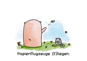 Papierflugzeuge (f)liegen