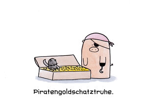 Piratengoldschatztruhe