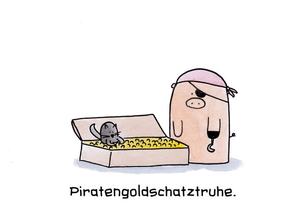 Piratengoldschatztruhe