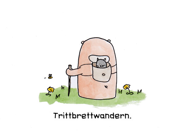 Trittbrettwandern