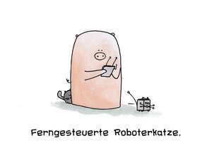 Ferngesteuerte Roboterkatze