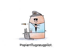 Papierflugzeugpilot