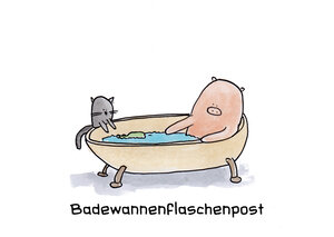 Badewannenflaschenpost