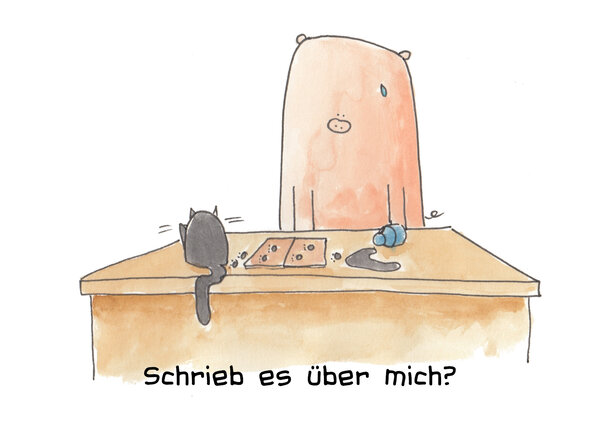 Schrieb es über mich?