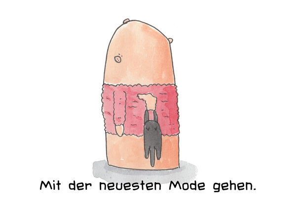 Mit der neuesten Mode gehen