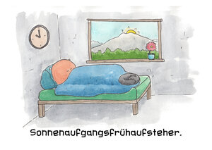 Sonnenaufgangsfrühaufsteher