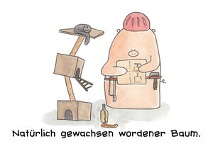 Natürlich gewachsen wordener Baum.